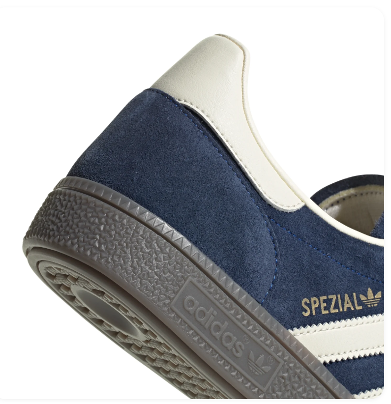 Adidas Handball Spezial Navy Blue Off White Black Sole Sneakers
