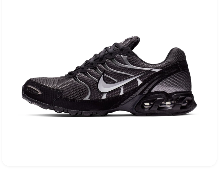Nike Air Max Torch 4 Black Metallic Silver Anthracite Running Sneakers
